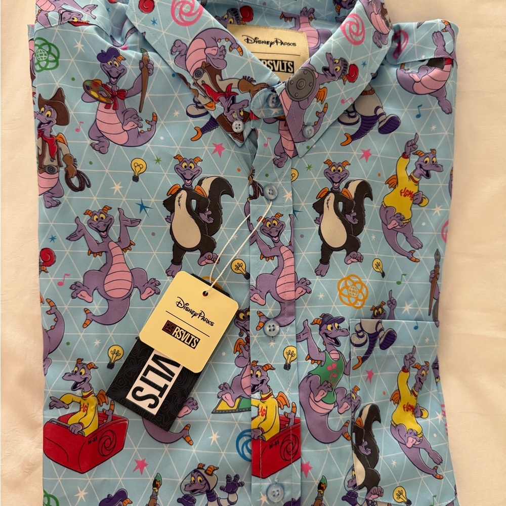 2026 RSVLTS Disney Parks Exclusive EPCOT Figment Kunuflex Shirt XL